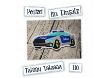 Stickdatei - Polizeiauto Satin
